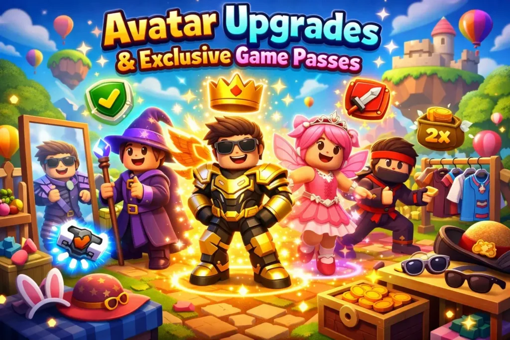 Avatar Upgrades & Exclusive Game Passes Roblox apk