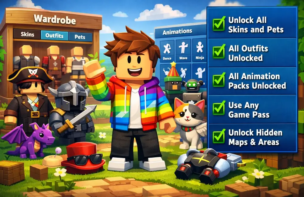 roblox mod apk feature Customization and Unlocks