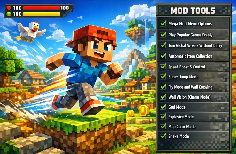 roblox mod apk feature Gameplay Enhancements and Mod Menu Tools